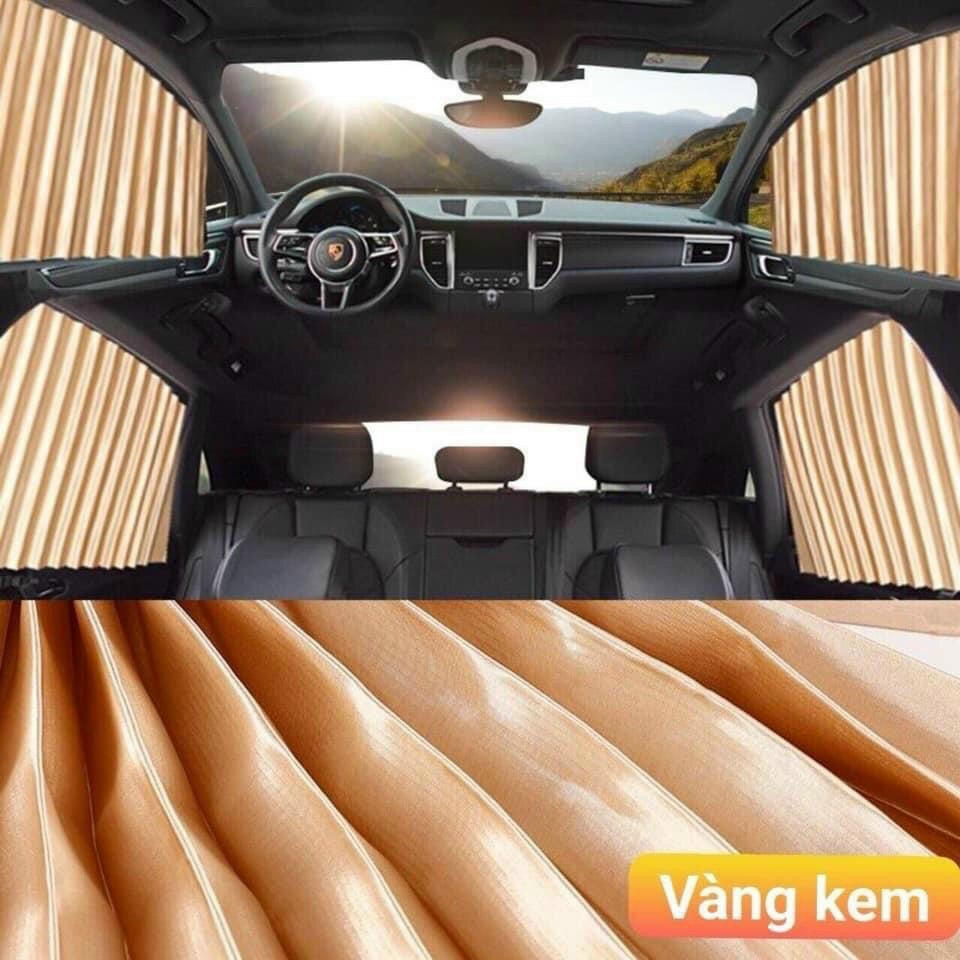Rèm che nắng ô tô, rèm che nắng vải lụa cho 4 cửa ô tô - bộ 4 cánh cửa chống nắng cho xe hiệu quả, phù hợp tất cả các dòng xe 4 chỗ , 5 chỗ, 7 chỗ, có 3 màu lựa chọn phù hợp nội thất xe