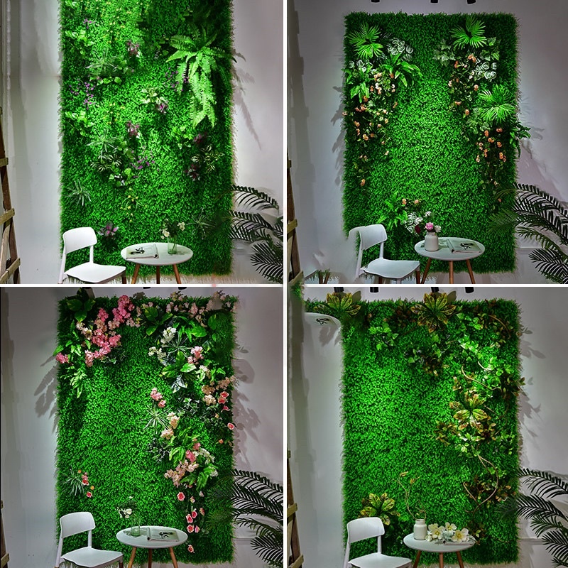 Vỉ cỏ, thảm cỏ tai chuột (40x60x5cm). Trang trí nhà cửa, hoa giả kết cổng cưới