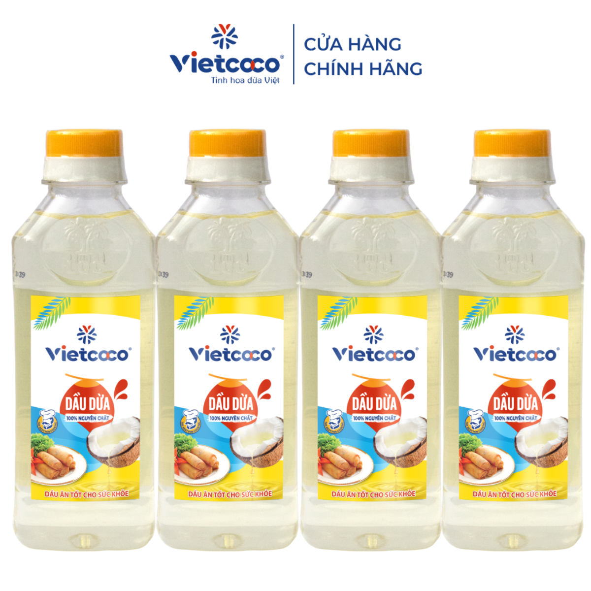 COMBO 4 Dầu dừa (100% nguyên chất) - chai 250ml