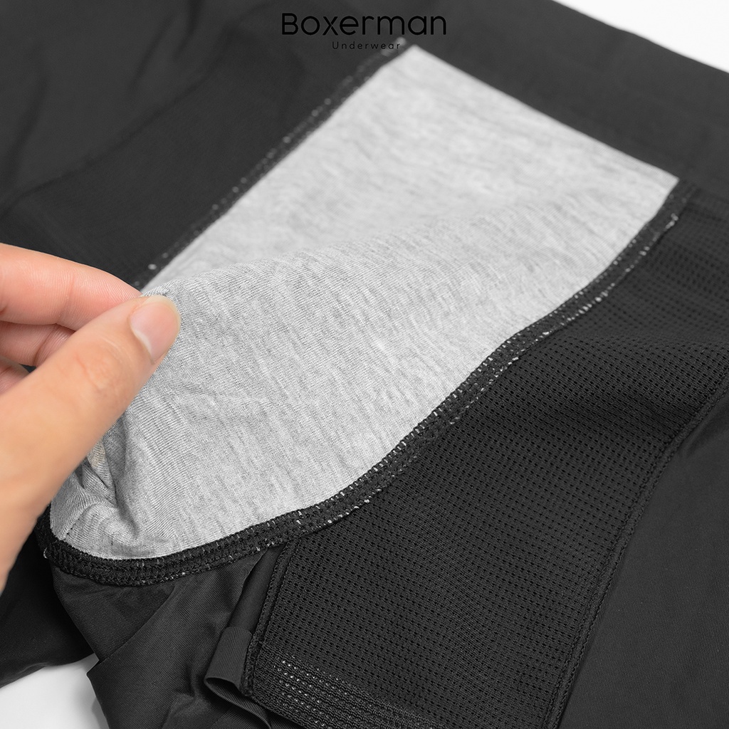 Quần boxer nam PRO MESH/Black cao cấp BOXERMAN