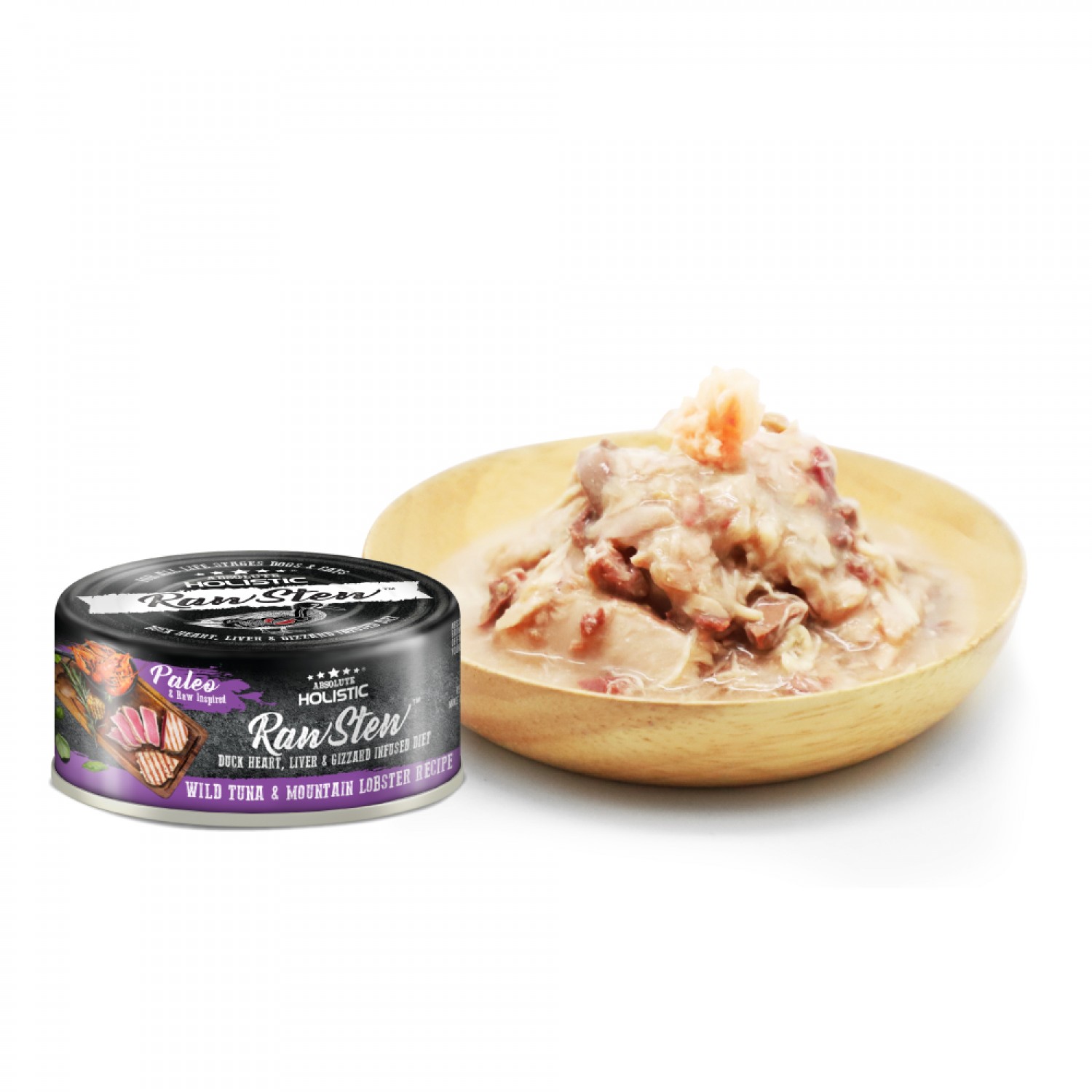 Pate Absolute Holistic Raw Stew cho chó mèo 80g