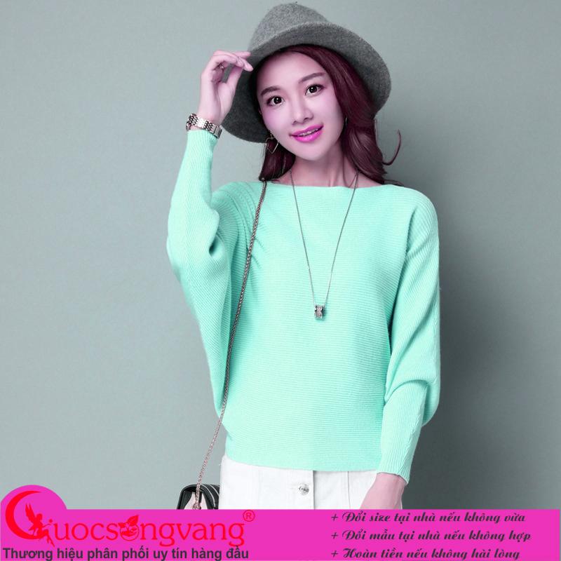Áo len nữ kiểu áo len cánh dơi đẹp Queenbe A206 Cuocsongvang