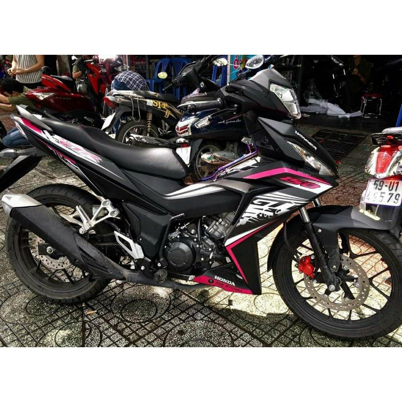 TEM RỜI WINNER V1 ĐEN PHỐI HỒNG GTR
