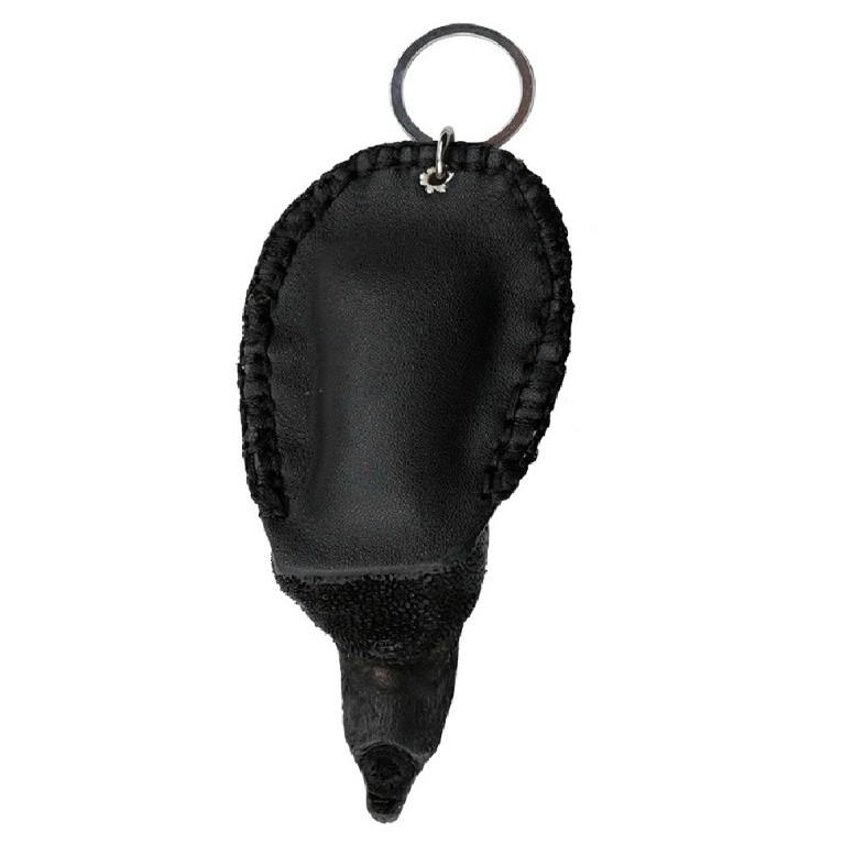 Móc khóa chân đà điểu màu đen HK8425