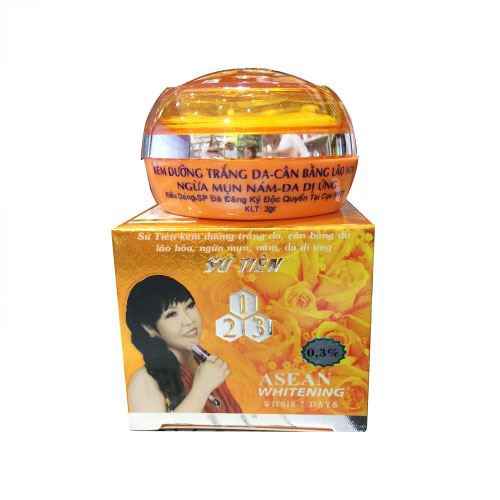 Combo2 kem sứ tiên dưỡng trắng da 7 ngày ngừa mụn 3g