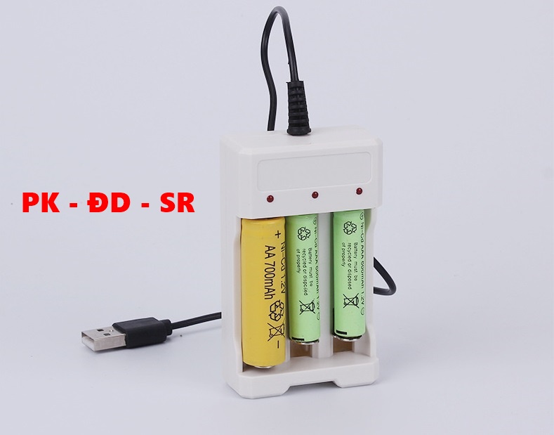 Bộ sạc pin đa năng 3 khe - siêu rẻ