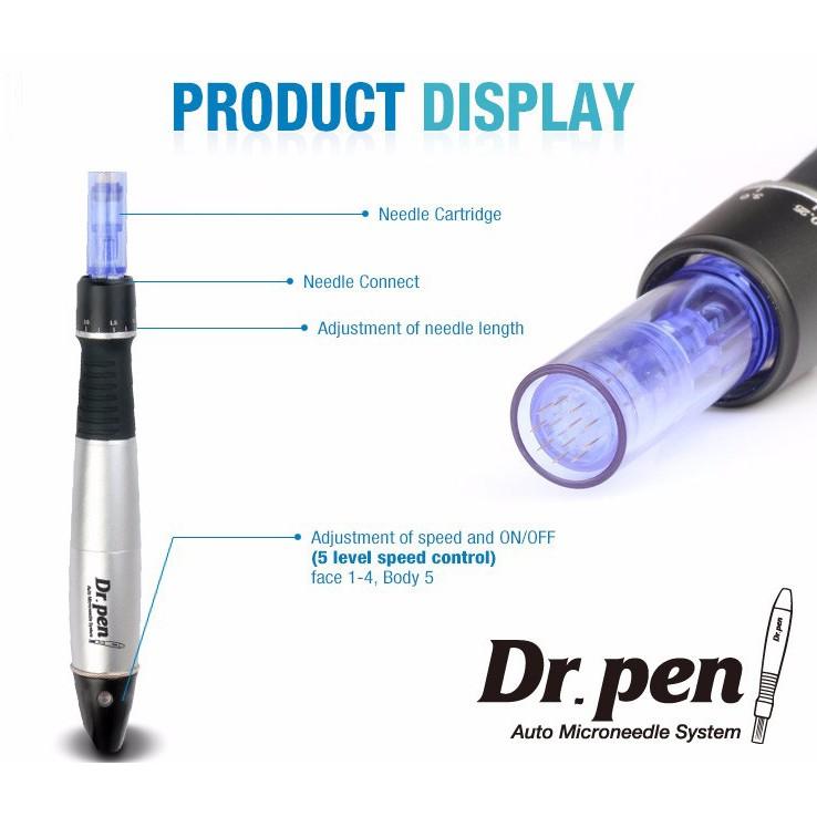 Máy Lăn đầu tù Cấy Phấn Dr Pen A1 - C Không Tích Điện