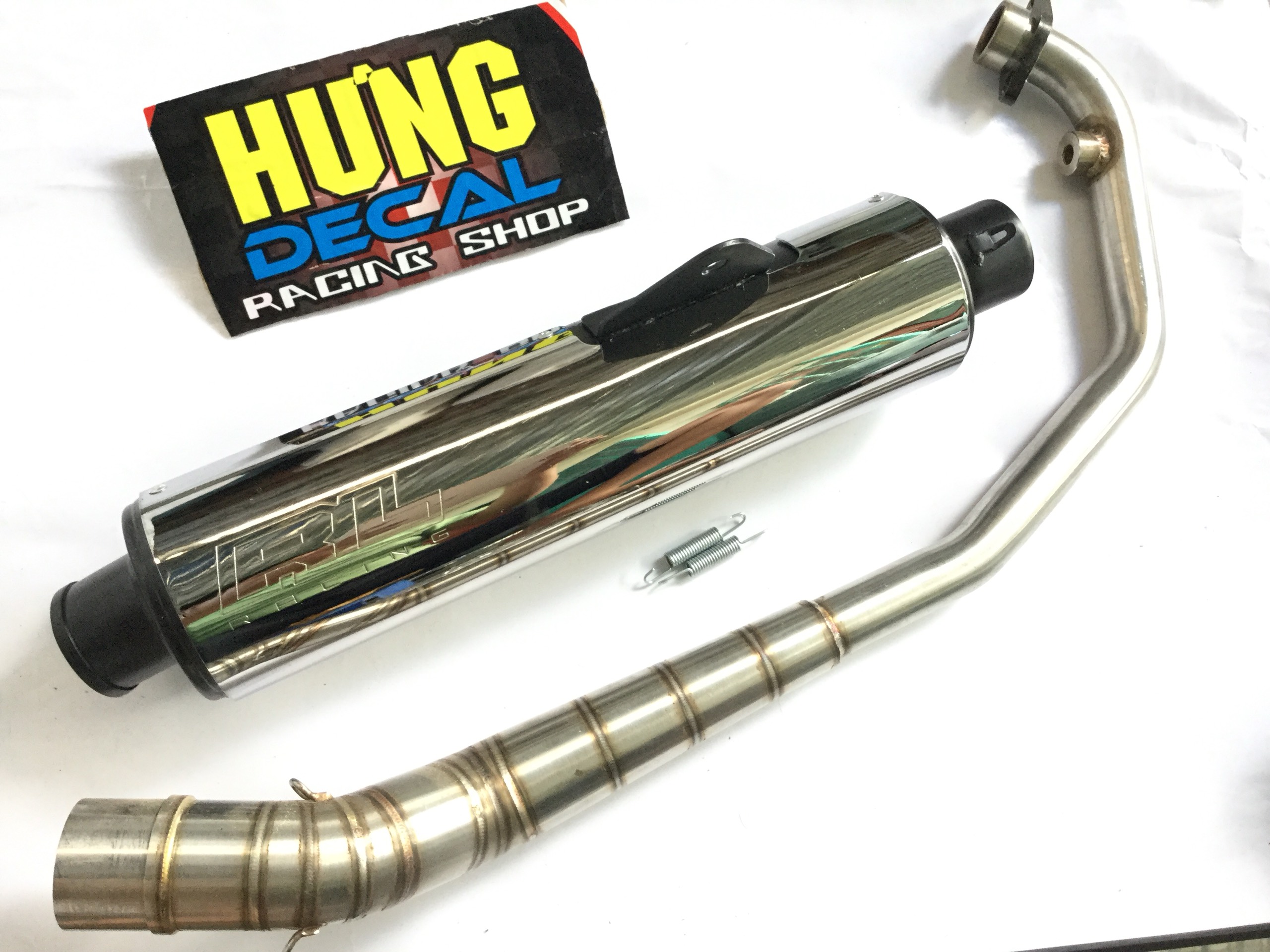 Pô Tăng CBR ĐẦU ĐEN -  Cỏ Cong  2 Khúc inox 304 gắn  WAVE, SIRIUS, EXCITER, WINER, sonic, RAIDER FI, SATRIA, GSX , Sản Phẩm Chất Lượng, Gian Hàng Uy Tín, Giá Cả Cực Tốt, Mua Ngay.