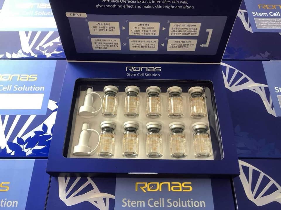 [Hoàn Tiền 8%]Tế Bào Gốc Ronas Stem Cell Solution ( Full Hộp 10 lọ chính hãng )