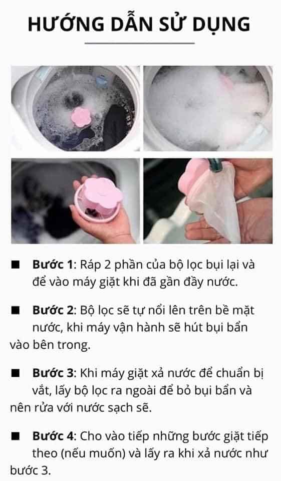 [HCM]COMBO 2 PHAO LỌC CẶN MÁY GIẶT