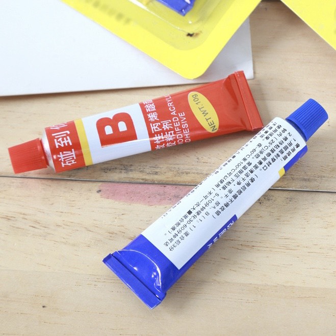 Vỉ 2 Tuýp Keo AB - Keo 2 thành phần, dán siêu chắc, đa năng