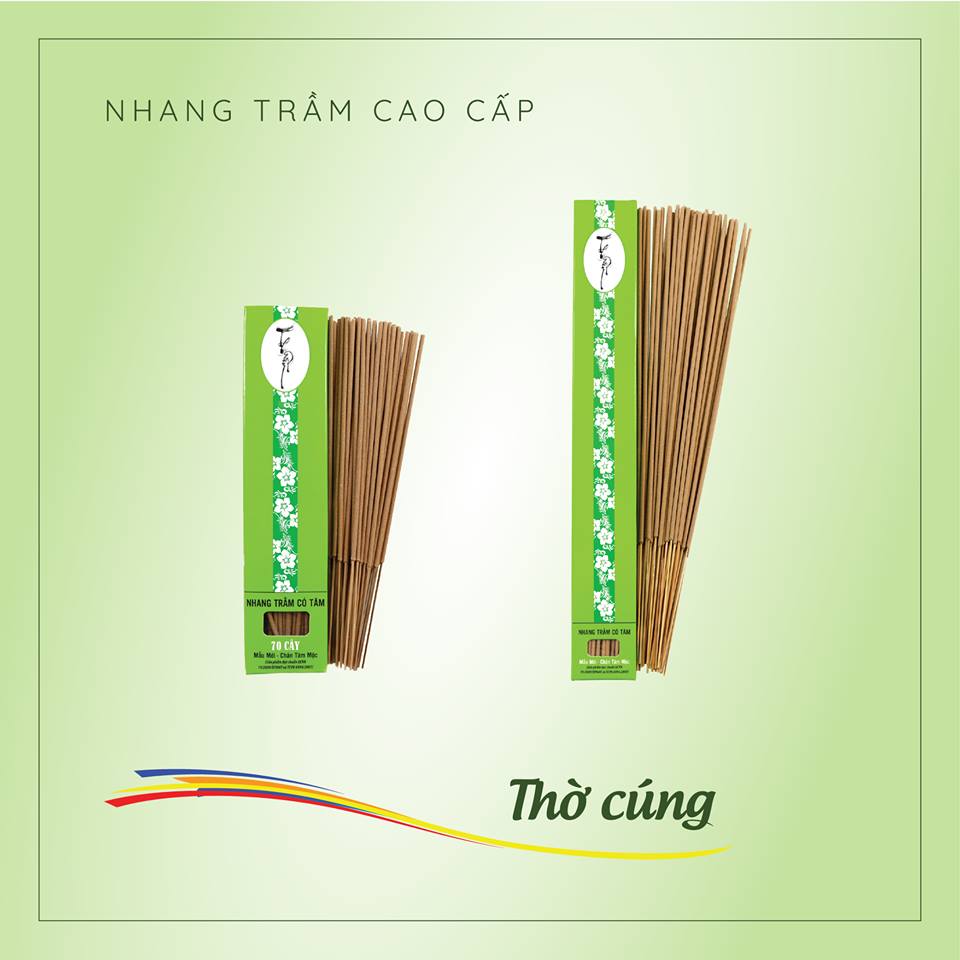Nhang Trầm Cao Cấp 20cm Hộp 40g