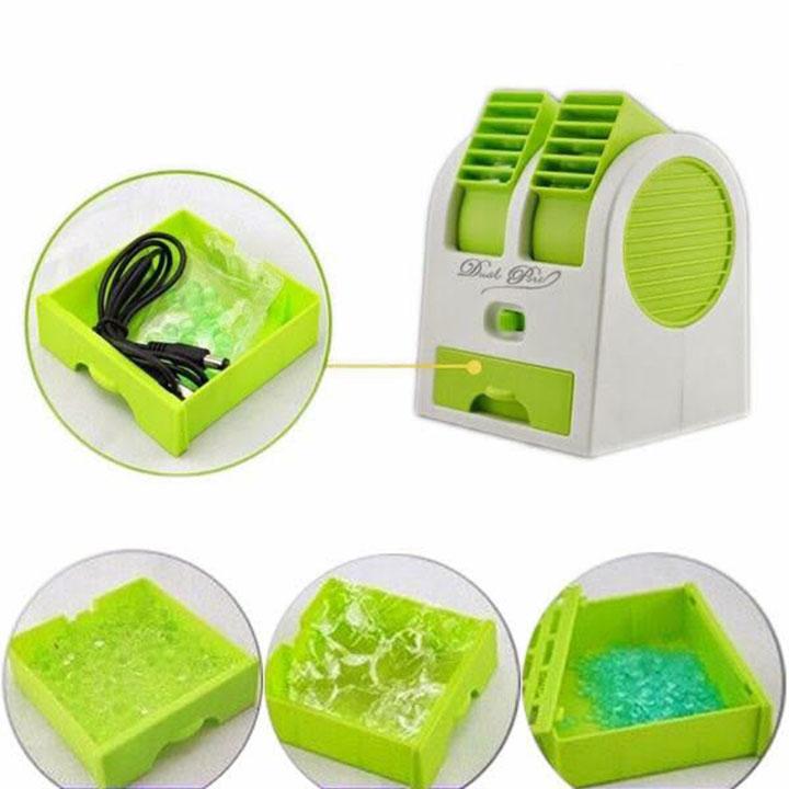 Quạt đá hơi nước mini 2 cửa