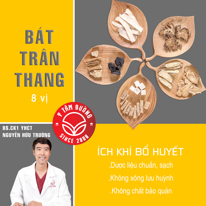 Bát trân thang - Ích khí bổ huyết