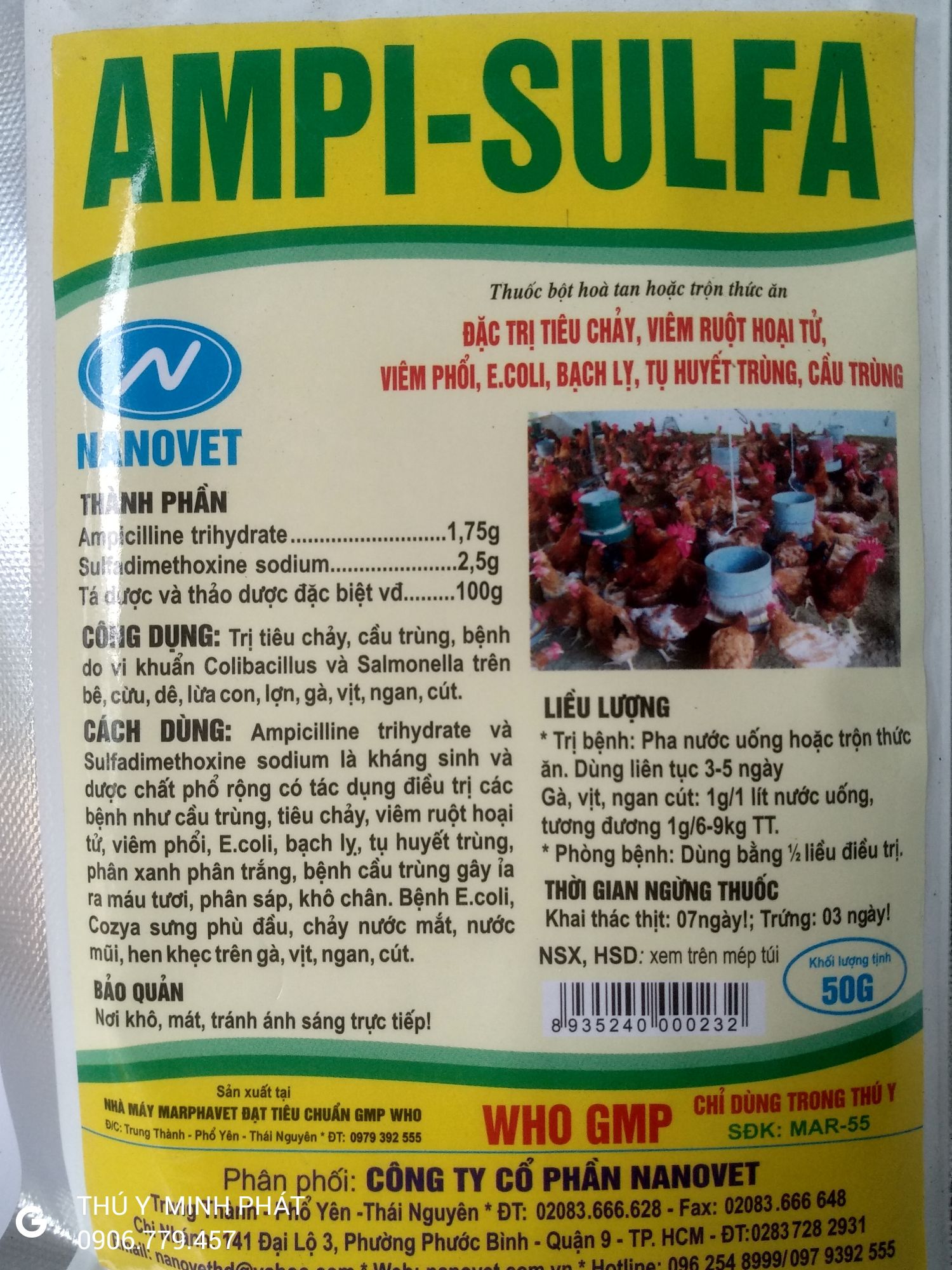 AMPI SULFA gói 50gr