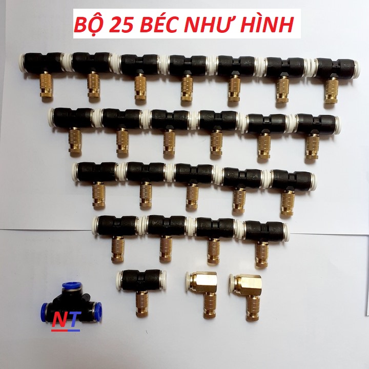 Combo 25 béc phun sương làm mát bằng đồng số 3 | béc phun sương | béc phun sương tưới lan | béc phun sương tưới cây | béc phun sương đồng | béc phun sương số 3 | bép phun sương | bép phun sương tưới lan | đầu bép phun sương | bộ bép phun sương