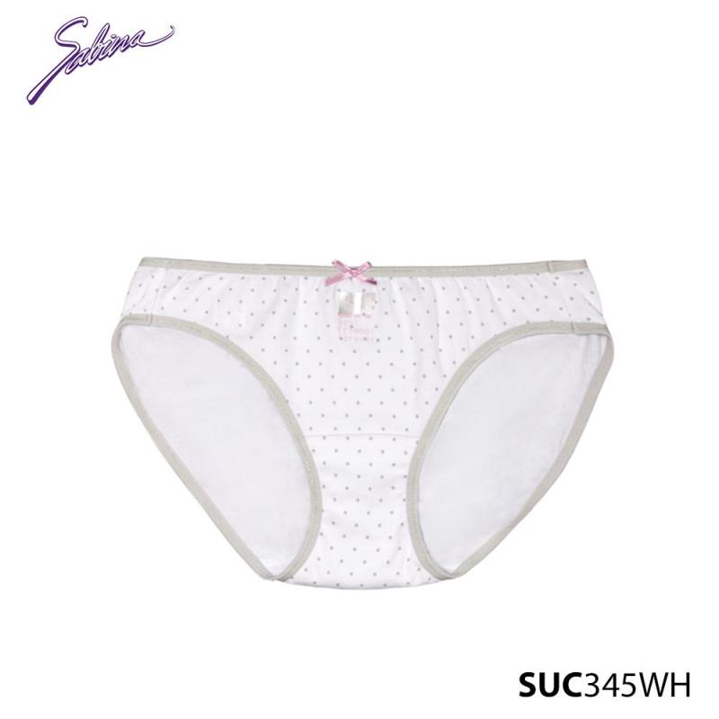 Nơi bán Quần Lót Lưng Vừa Cạp Ngắn Chấm Bi Viền Xám Cool Teen By Sabina SUC345WH