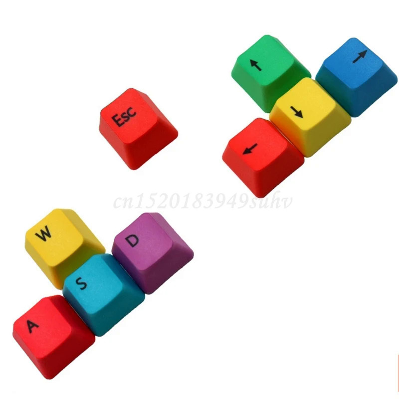 Có thể thay thế wasd bàn phím cơ khí keycaps oem hồ sơ pbt rgby bổ 9 phím- khắc keycaps