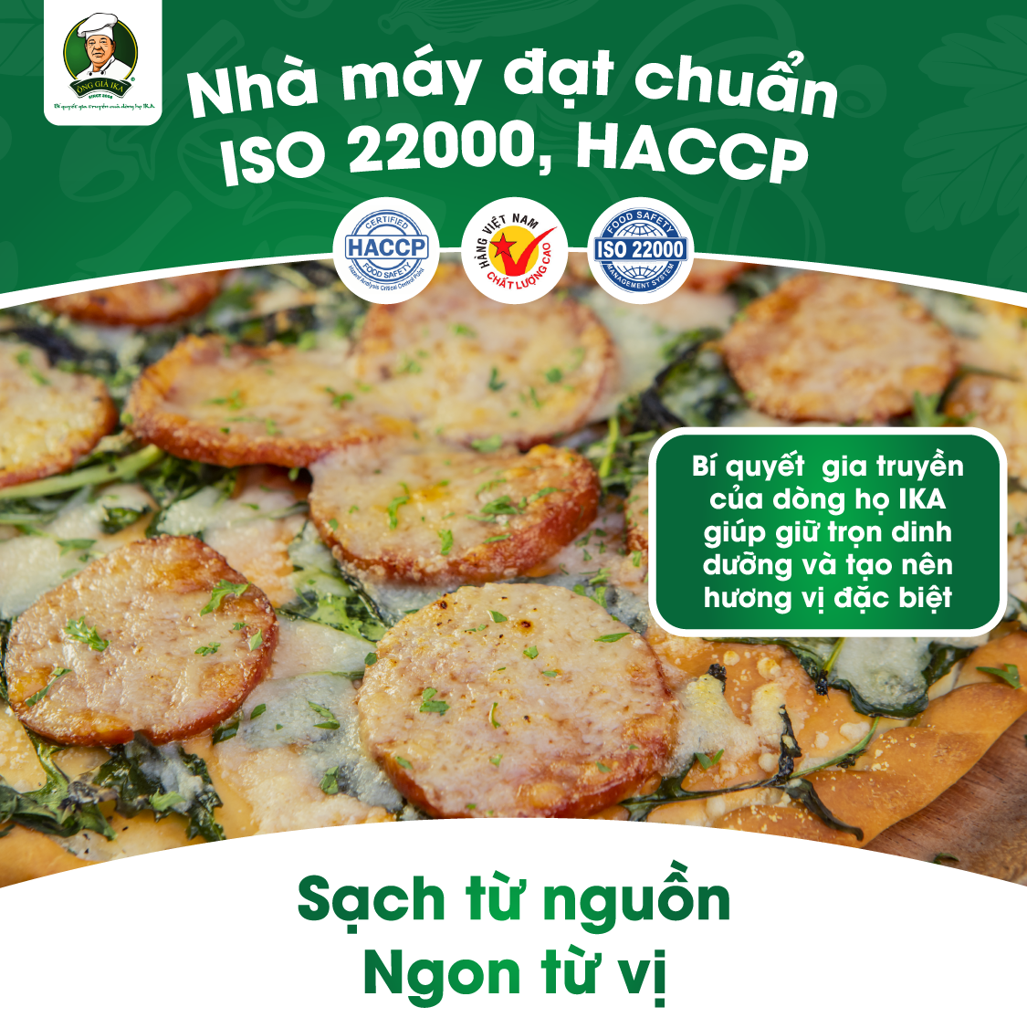 [  Chỉ giao HCM & Hà Nội ] Salami tỏi 200g Ông già Ika
