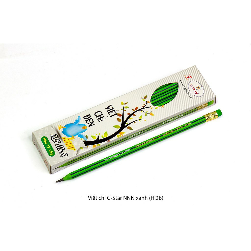 [HCM]Hộp Bút chì H2B Xanh (1 Hộp)