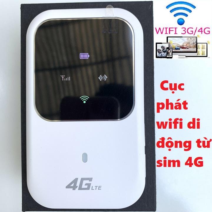 Thiết bị kết nối mạng không dây di động M80 4G LTE Router Băng thông cực rộng từ sim điện thoại- Phát wifi siêu Khủng tốc độ chuẩn 4G LTE - Chuyên dụng cho xe ô tô khách- Tặng ngay siêu sim 4G
