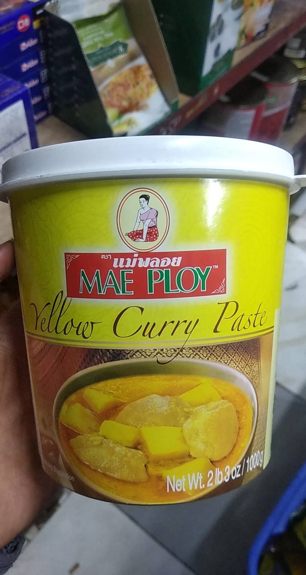 Gia vị cà ri vàng thái lan Yellow Curry Paste Mae ploy 1000g
