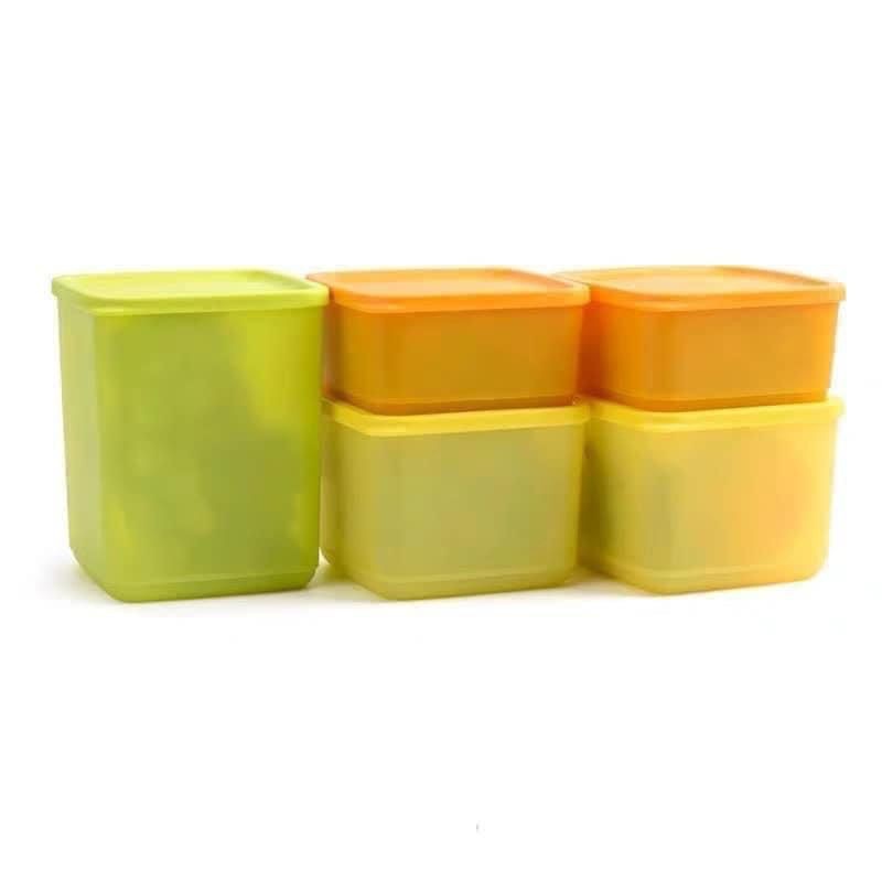 Set 5 hộp ngăn mát Tup ♥️ bộ trữ mát ♥️ tupperware