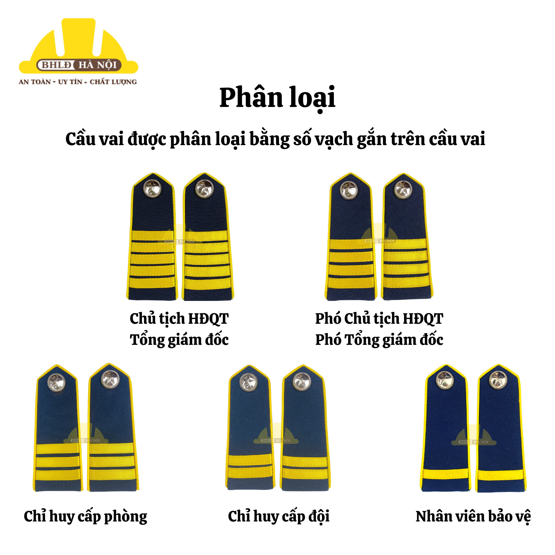 Cầu vai bảo vệ viền vàng (cúc chốt inox)