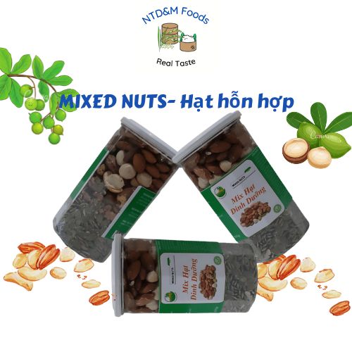 Hạt hỗn hợp - Mixed Nuts hộp 500g