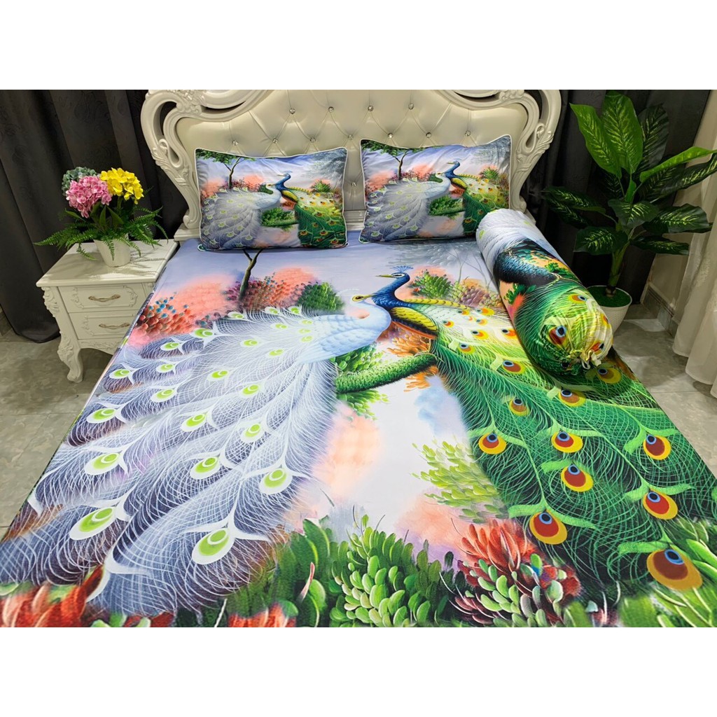 [HCM]BỘ DRAP THUN Ý 5D 4 MÓN 1M6 & 1M8 TY08