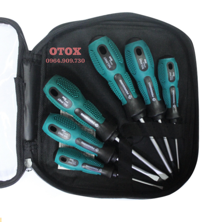Bộ tô vít nam châm 9 chi tiết OTOX