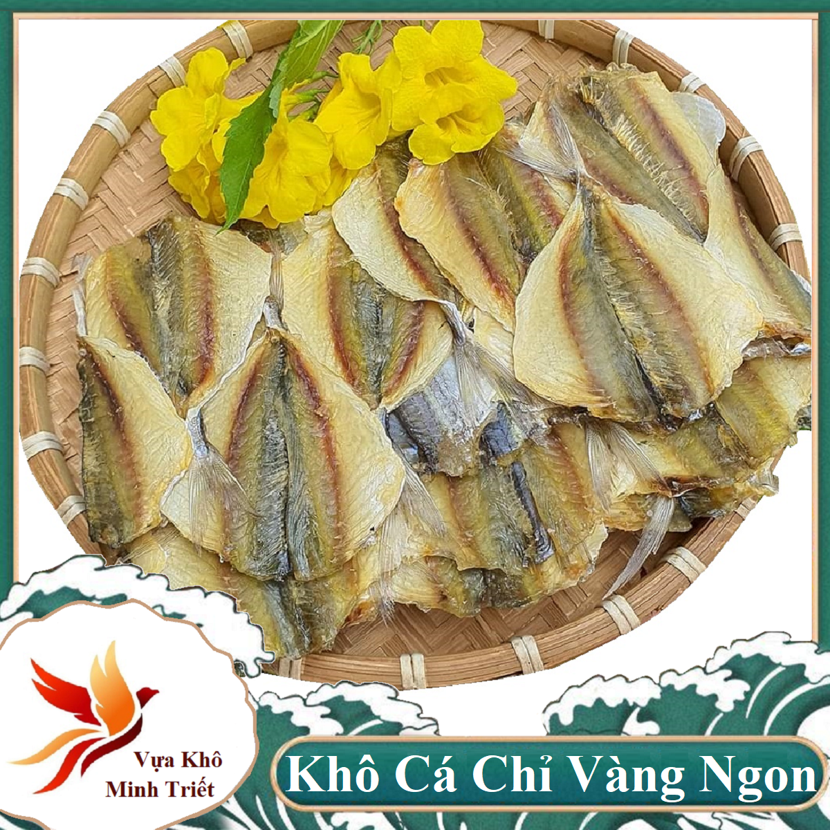1 KG Khô Cá Chỉ Vàng Loại Ngon nướng đậm vị, thơm ngon 250gr 500gr Khô Cá Chỉ Vàng- Vựa Khô Minh Triết