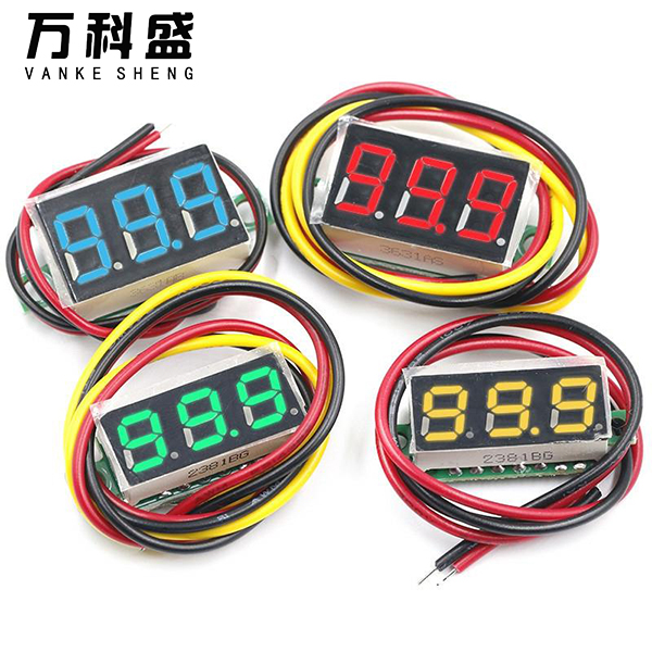 0.28 inch DC 0-100V 3-Wire Mini Gauge voltage meter Voltmeter LED Display Digital Panel Voltmeter Meter Detector Monitor Tools