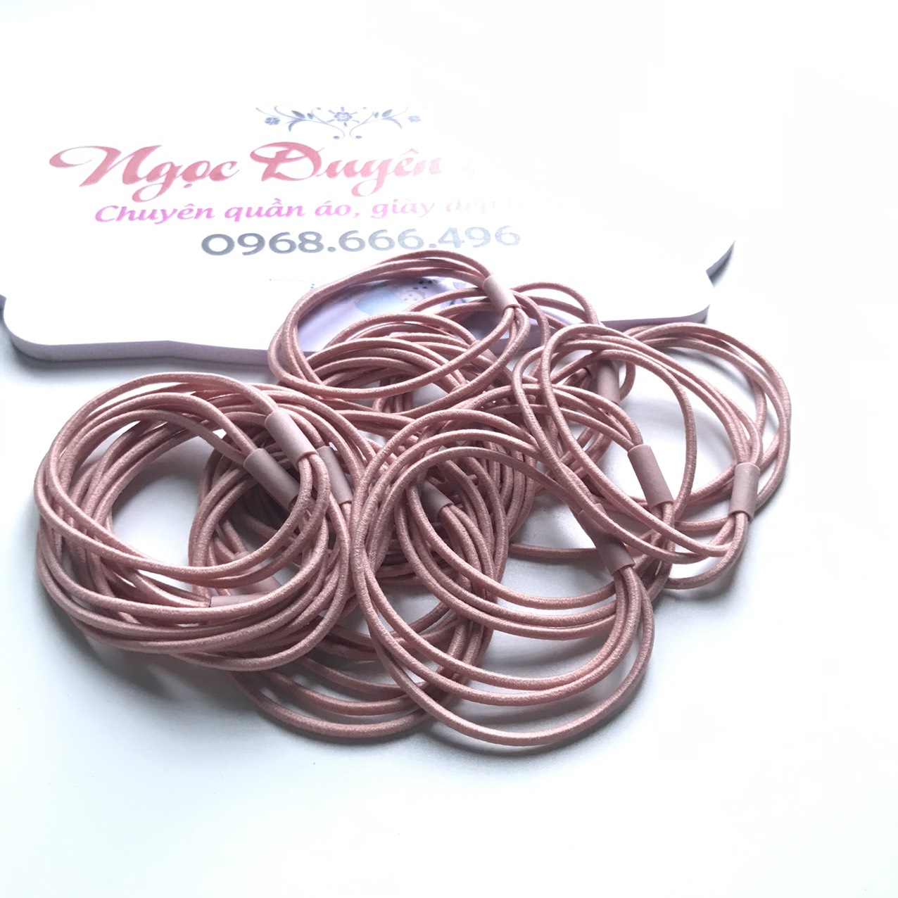 Set 3 chun buộc tóc 3 sợi bacsic, dai sợi, chắc chắn