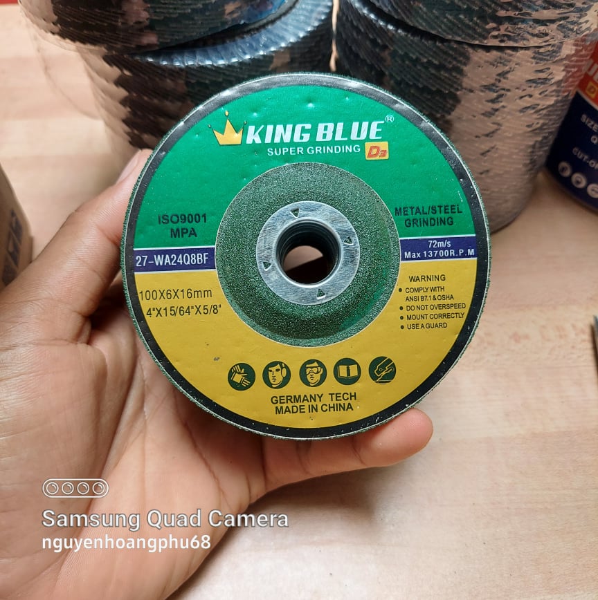 Đá Mài, Nhám Xếp Mài Sắt Inox King Blue