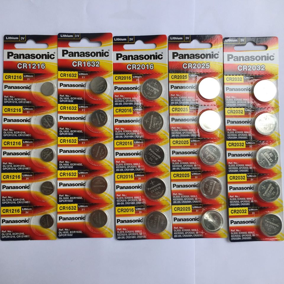 Vỉ 5 viên pin cúc Panasonic CR2032