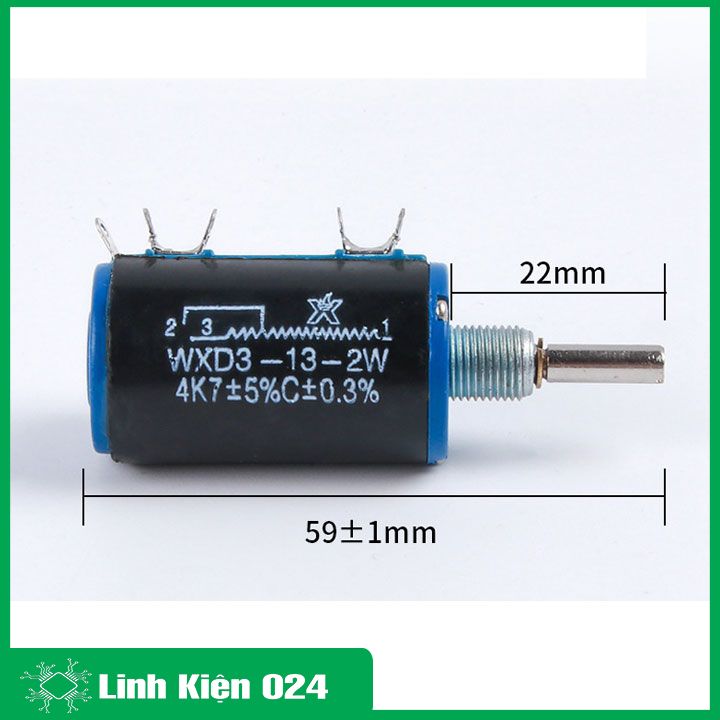 Chiết áp WXD3-13-2W 5% 1K/4K7/10K