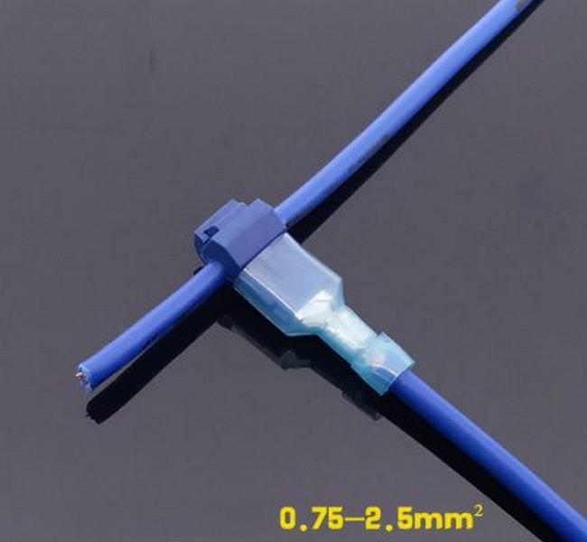 20 chiếc CÚT NỐI DÂY ĐIỆN chữ T2 phân nhánh - XANH - Dùng cho dây 0.75-2.5m2