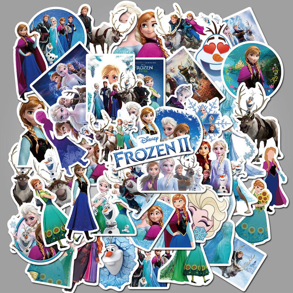 Elsa, Frozen Stickers set 30 đến 60 ảnh có ép lụa