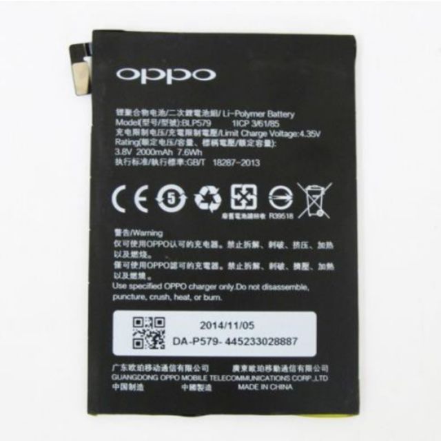 Pin xịn thay thế cho Oppo R5 Blp 579 bảo hành 6 tháng cam kết sản phẩm đúng mô tả chất lượng đảm bảo