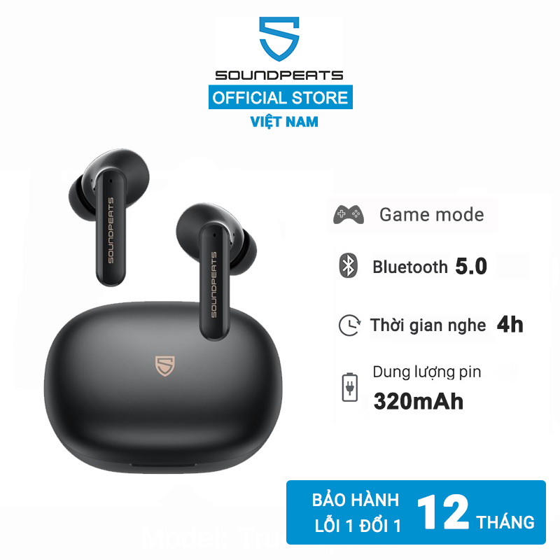 Tai Nghe True Wilress Bluetooth Earbuds SoundPeats Mac 2 chống nước IPX7