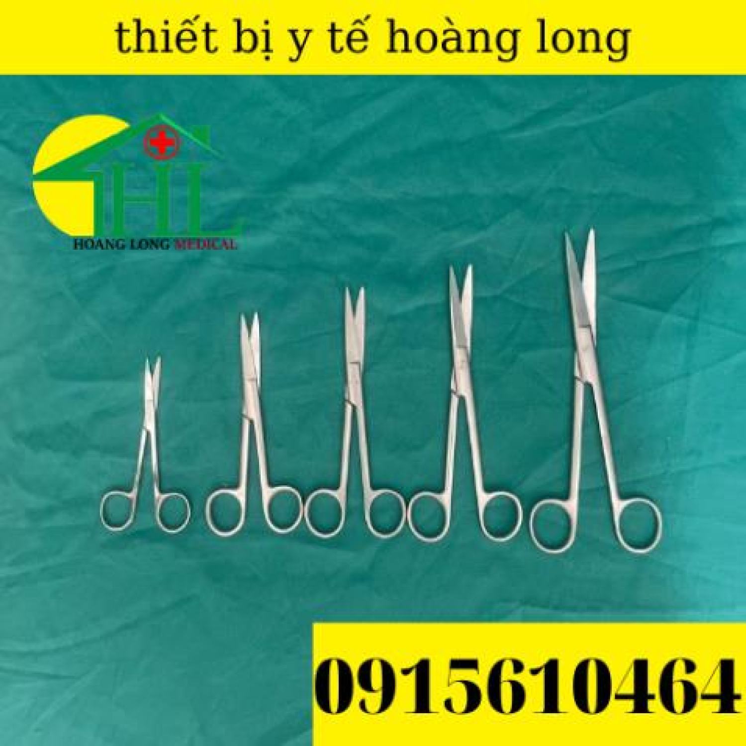 [Hàng Chính Hãng Parkistan] Kéo Y Tế Thẳng Nhọn 18cm- Kéo Cắt Chỉ