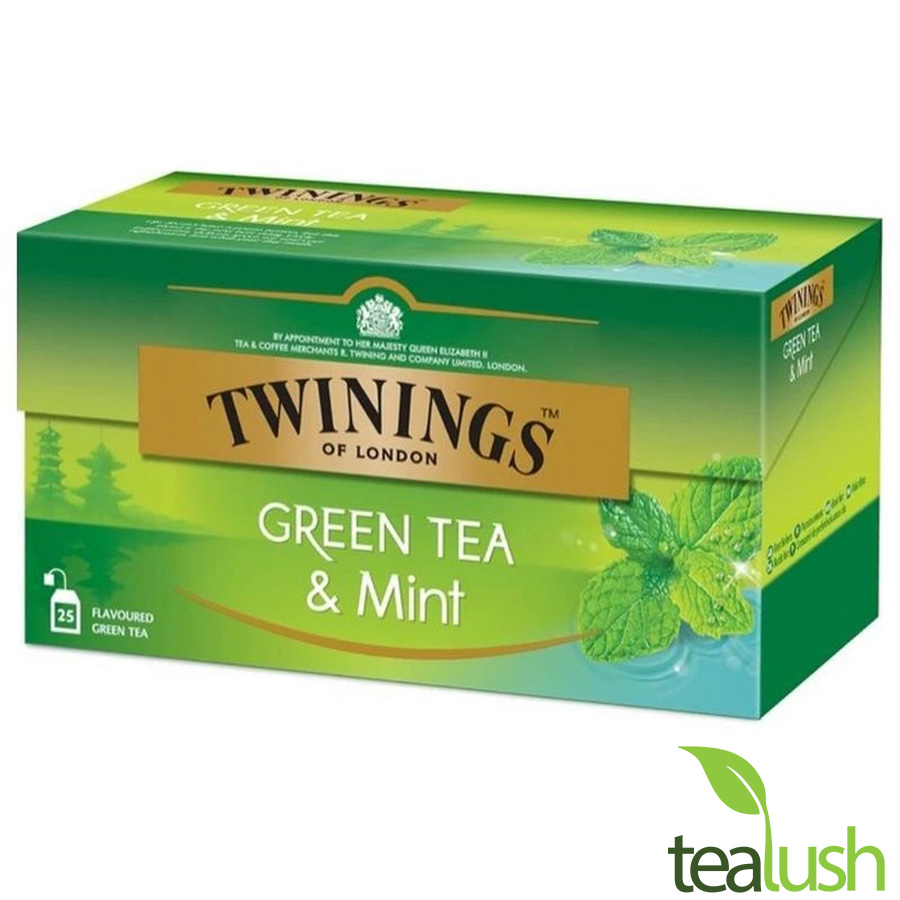 TRÀ TWININGS GREEN TEA & MINT - TRÀ XANH HƯƠNG BẠC HÀ 25 G x 2g