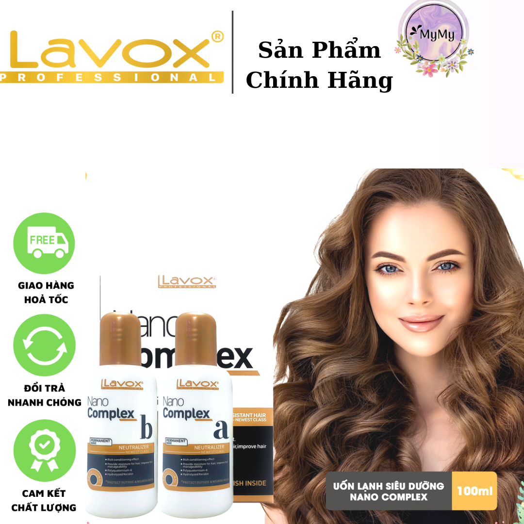 Thuốc Uốn Lạnh Lavox nano 100ml - Cặp 2 Chai (AB) Uốn Lạnh.