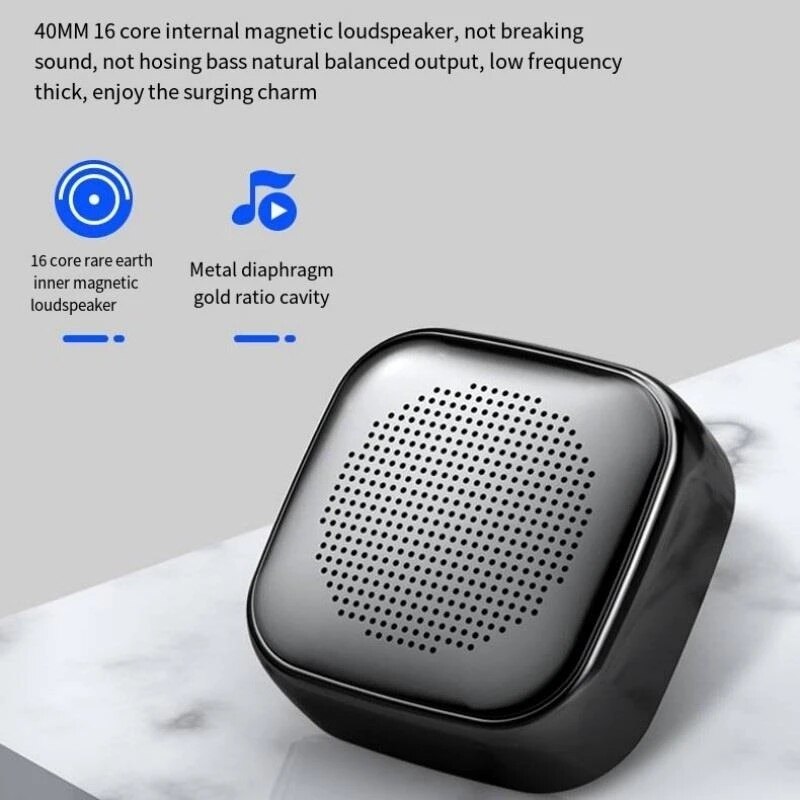 M1 Mini Wireless Speaker Bluetooth Compatible Speaker Surround Sound Mini Portable Wireless Loudspeaker Subwoofer Portable
