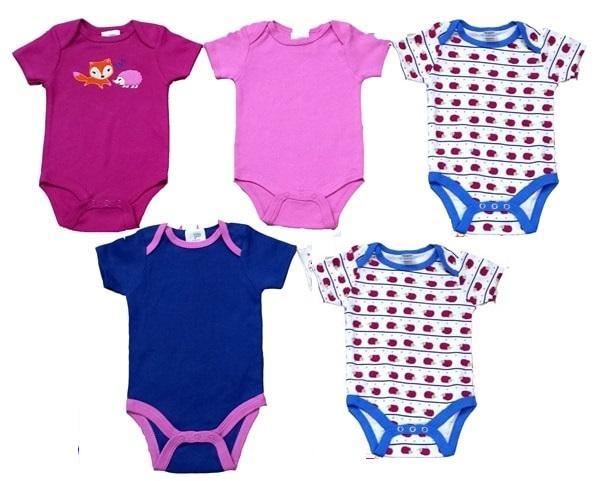 Set 5 bộ body tam giác cho bé trai