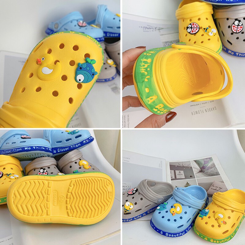 Dép Sục Nhựa Siêu Nhẹ Cho Bé