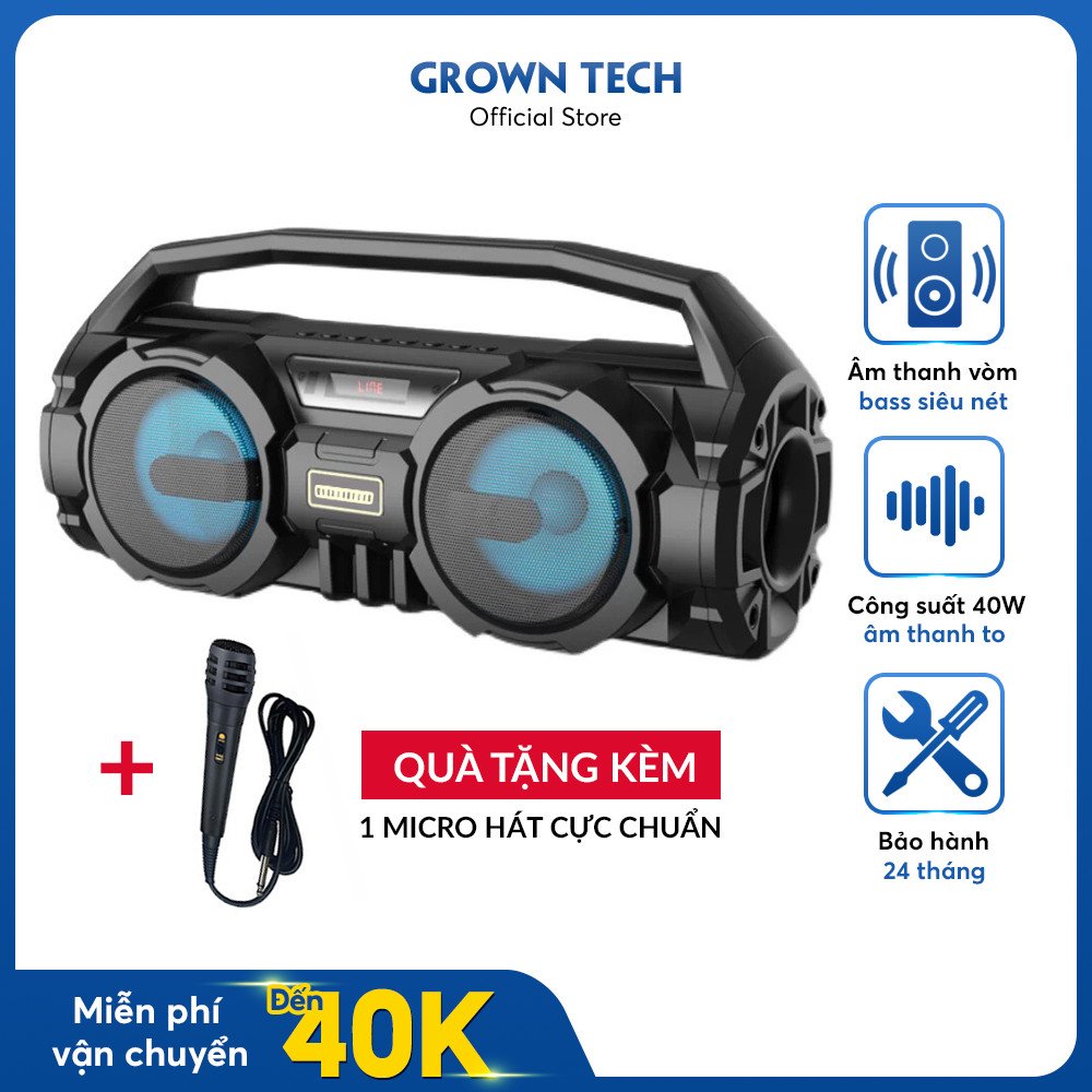 Loa Bluetooth Karaoke Bass Mạnh  KM-S1 , Âm thanh 3D nổi , bass cực khỏe , loa karaoke . loa...