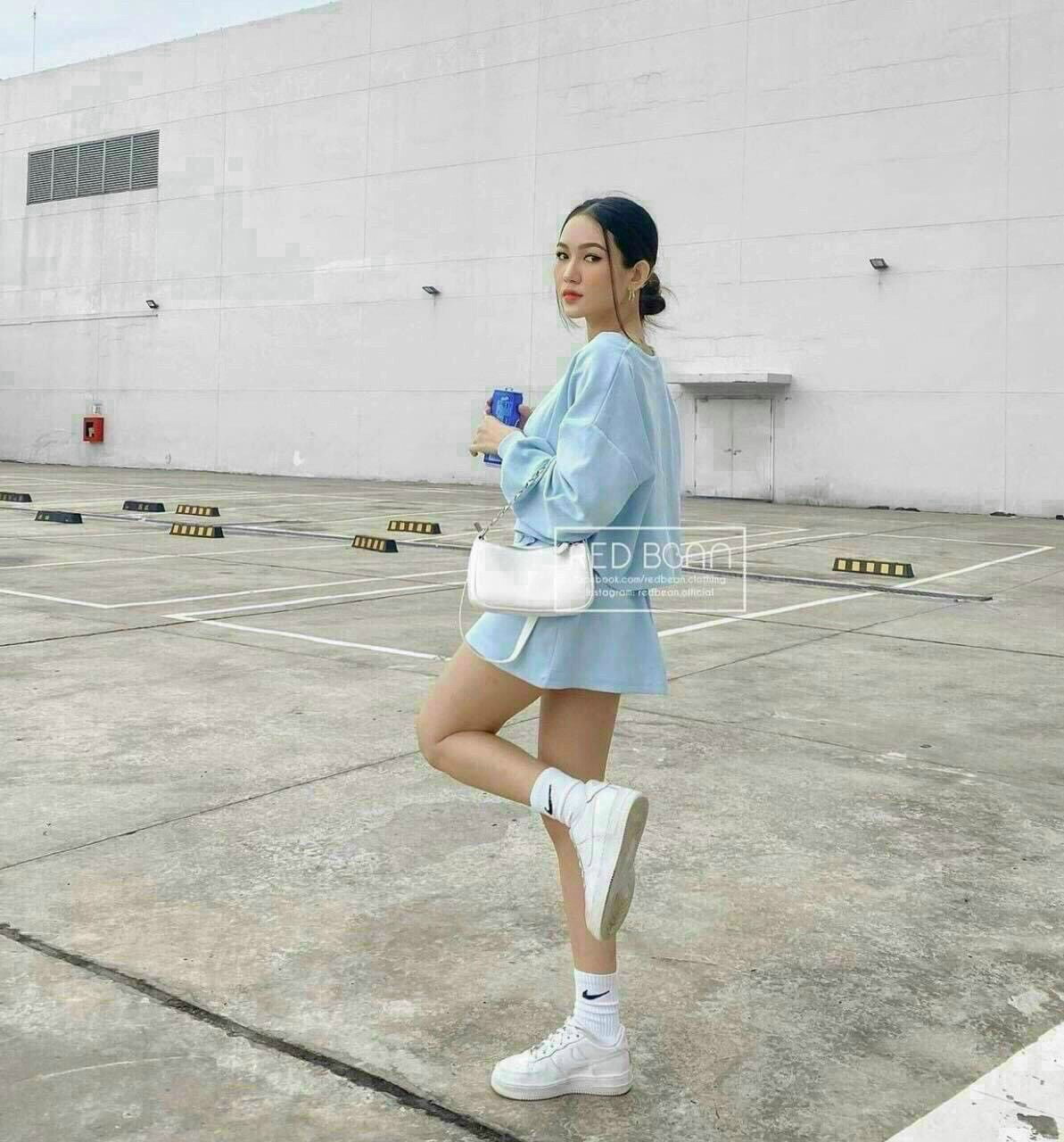 Sét 3 món siêu cute ( áo trong có mút ) kèm chân váy mini dễ thương