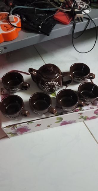 [Rẻ Vô Địch] Bộ ấm chén sứ cao cấp hoa văn